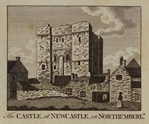 Newcastle On Tyne Gallery: The Castle, at Newcastle, in Northumberland (engraving)