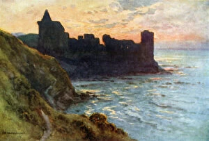 St Andrews Gallery: The Castle, St. Andrews (colour litho)