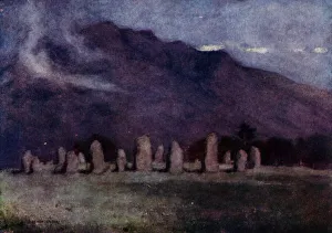 Castlerigg Stone Circle, Cumbria (colour litho) Castlerigg Stone Circle, Cumbria (colour litho)