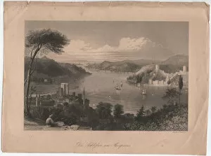 The castles on the Bosphorus, ca. 1850 (engraving)