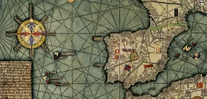Detail of the Catalan Atlas, copy of the original created in 1375 Detail of the Catalan Atlas, copy of the original created in 1375