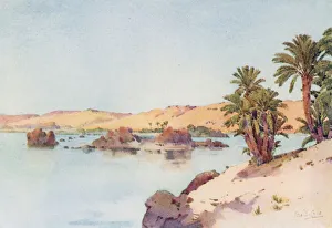 Ella Du Cane Gallery: The Cataract Basin from Elephantine Island (colour litho)