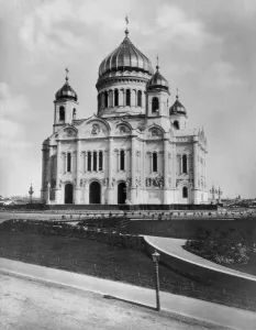 The Cathedral of Christ the Saviour, Moscow (b/w photo) The Cathedral of Christ the Saviour, Moscow (b/w photo)
