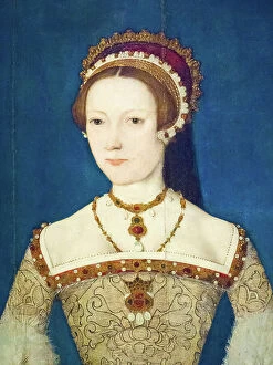 Paintings Collection: Catherine Parr, 1545 (oil on panel)