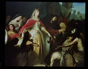 Detail of the Catholic Monarchs Receiving the Christian Captives after the Conquest of Malaga in 1487 Detail of the Catholic Monarchs Receiving the Christian Captives after the Conquest of Malaga in 1487