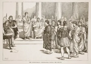 The Catilinarian Conspirators before the Senate (litho) The Catilinarian Conspirators before the Senate (litho)