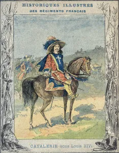 Cavalry under Louis XIV - From a protective sleeve for school books Cavalry under Louis XIV - From a protective sleeve for school books