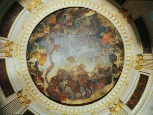 Ceiling depicting the Goddess Aurora (oil on backed canvas) Ceiling depicting the Goddess Aurora (oil on backed canvas)