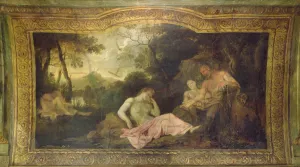 Ceiling of the Hotel La Riviere (detail of Psyche sleeping), 1653 (oil on canvas) Ceiling of the Hotel La Riviere (detail of Psyche sleeping), 1653 (oil on canvas)