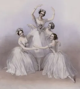The Celebrated Pas De Quatre composed by Jules Perrot, as danced at Her Majesty' The Celebrated Pas De Quatre composed by Jules Perrot, as danced at Her Majesty'