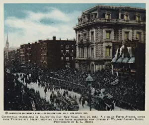 Centennial celebration of Evacuation Day, New York, 25 November 1883 (photo)