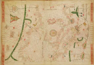 The Central Mediterranean, from a nautical atlas, 1520 (ink on vellum) (see also The Central Mediterranean, from a nautical atlas, 1520 (ink on vellum) (see also