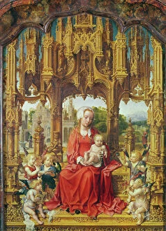 Putto Collection: Central panel of the Malvagna Triptych, c. 1513-15 (oil on panel)