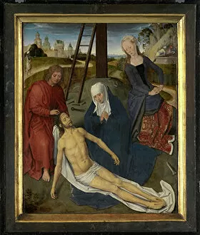 Lamentation Gallery: Central panel of the Triptych of Adriaan Reins, 1480 (oil on panel)
