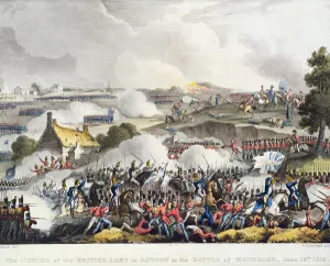 The Centre of the British army in Action in the battle of Waterloo, 18th June 1815 The Centre of the British army in Action in the battle of Waterloo, 18th June 1815