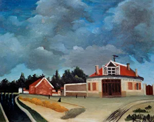 The chair factory Painting by Henri Rousseau dit le Douanier Rousseau (1844-1910 The chair factory Painting by Henri Rousseau dit le Douanier Rousseau (1844-1910