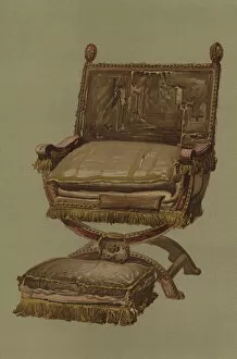 Chair and Footstool (chromolitho)