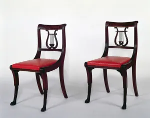 Side chairs from the Duncan Phyfe Workshop, 1810-20 (mahogany) Side chairs from the Duncan Phyfe Workshop, 1810-20 (mahogany)