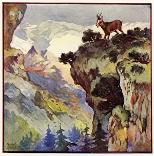 To have any chance I must be on the top of an immense crag some two thousand feet above my head (colour litho) To have any chance I must be on the top of an immense crag some two thousand feet above my head (colour litho)