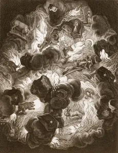 The Chaos, engraved by Bernard Picart (1673-1733), 1731 (engraving) The Chaos, engraved by Bernard Picart (1673-1733), 1731 (engraving)