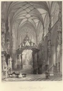 Thomas (after) Allom Gallery: Chapel of St Gudula, Brussels (engraving)