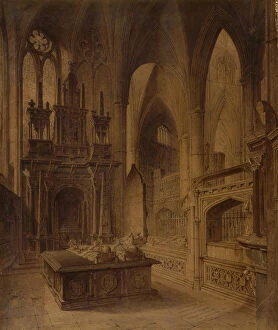 Architecture: London, Ecclesiastical Gallery: Chapel of St.John the Baptist, Westminster Abbey