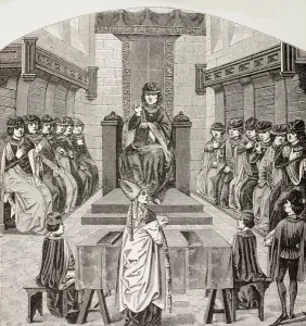 Chapter of the Order of the Golden Fleece held by Charles the Bold, from Military Chapter of the Order of the Golden Fleece held by Charles the Bold, from Military