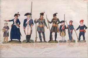 Characters of the French Revolution (gouache on paper) Characters of the French Revolution (gouache on paper)