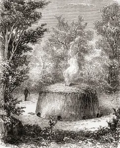 A charcoal kiln in the forest, after a 19th century drawing A charcoal kiln in the forest, after a 19th century drawing