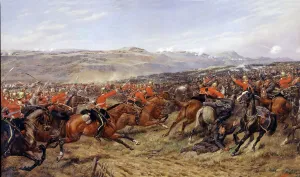 The Charge of the Heavy Brigade at the Battle of Balaclava, 25 October 1854 The Charge of the Heavy Brigade at the Battle of Balaclava, 25 October 1854