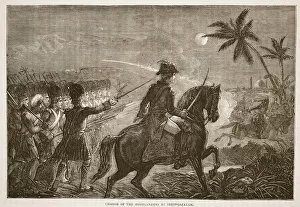Charge of the Highlanders at Seringapatam, illustration from Cassell'