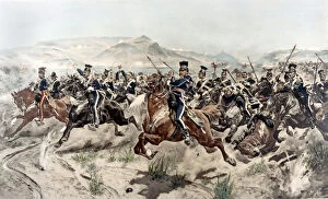 Landscape paintings Collection: The Charge of the Light Brigade, 1895 (photogravure)