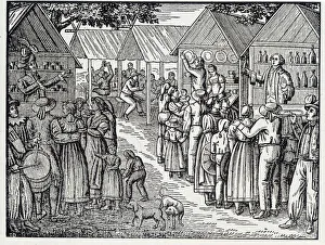 The two charlatans - from a wood engraving, 1825 The two charlatans - from a wood engraving, 1825