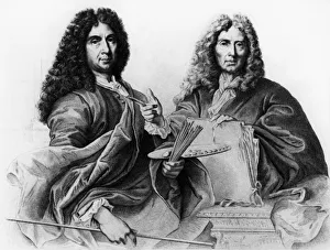Charles Le Brun and Hyacinthe Rigaud (engraving) Charles Le Brun and Hyacinthe Rigaud (engraving)