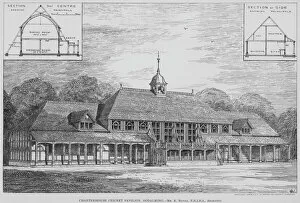Magazine Gallery: Charterhouse Cricket Pavilion, Godalming (engraving)