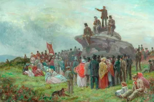 A Chartist Meeting at Basin Stones, Todmorden, 1842 (oil on canvas) A Chartist Meeting at Basin Stones, Todmorden, 1842 (oil on canvas)