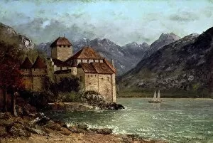 Sailing Gallery: The Chateau de Chillon, 1875 (oil on canvas)