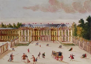 The Chateau de Choisy, courtyard side (gouache on paper) The Chateau de Choisy, courtyard side (gouache on paper)