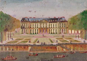 The Chateau de Choisy, park side (gouache on paper) The Chateau de Choisy, park side (gouache on paper)
