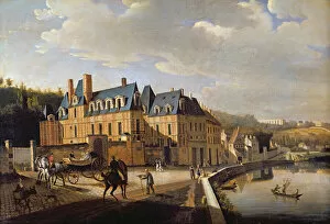 Chateau de la Chaussee near Bougival, 1822 (oil on canvas)