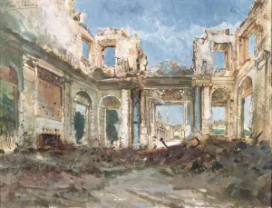 The Chateau de Saint-Cloud after the Fire (w/c on paper) The Chateau de Saint-Cloud after the Fire (w/c on paper)
