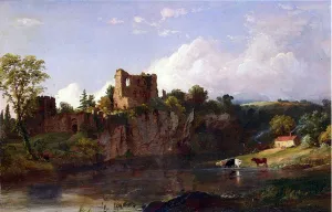 Chepstow Castle, on the Wye, 1854 (oil on canvas) Chepstow Castle, on the Wye, 1854 (oil on canvas)