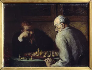 Chess Players by Honore Daumier (1808-1879) 19th century Chess Players by Honore Daumier (1808-1879) 19th century