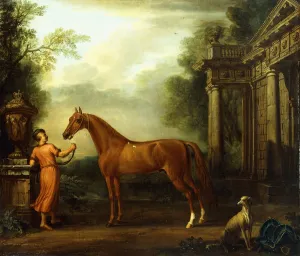 The Chestnut Arabian of Hampton Court, c.1726 (oil on canvas) The Chestnut Arabian of Hampton Court, c.1726 (oil on canvas)