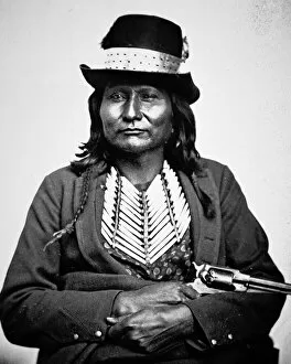 Chief Esatonyett, 1869 (b / w photo)