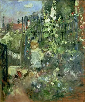 Julie Gallery: Child in the Hollyhocks, 1881 (oil on canvas)