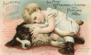 Child Hugging a Collie Dog, 1901 (chromolithograph) Child Hugging a Collie Dog, 1901 (chromolithograph)