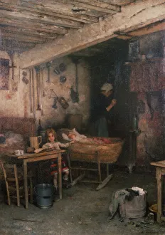 Children in a Cottage Interior (oil on canvas) Children in a Cottage Interior (oil on canvas)