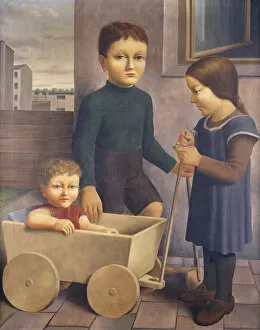 Three Children; Drei Kinder, 1926 (oil on canvas)