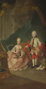 Two children of Empress Maria Theresa of Austria (1717-80) Leopold (1747-92) (later Two children of Empress Maria Theresa of Austria (1717-80) Leopold (1747-92) (later